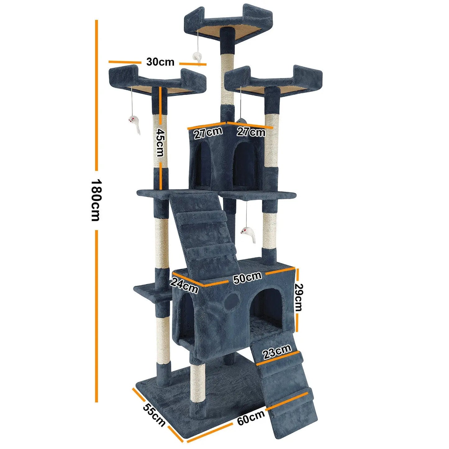 4paws cat tree scratching post house furniture bed luxury plush play 4Paws