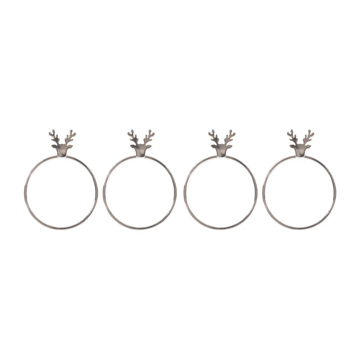 Bread and Butter Stag Head Napkin Ring Twin Pack Kit Myzenhome