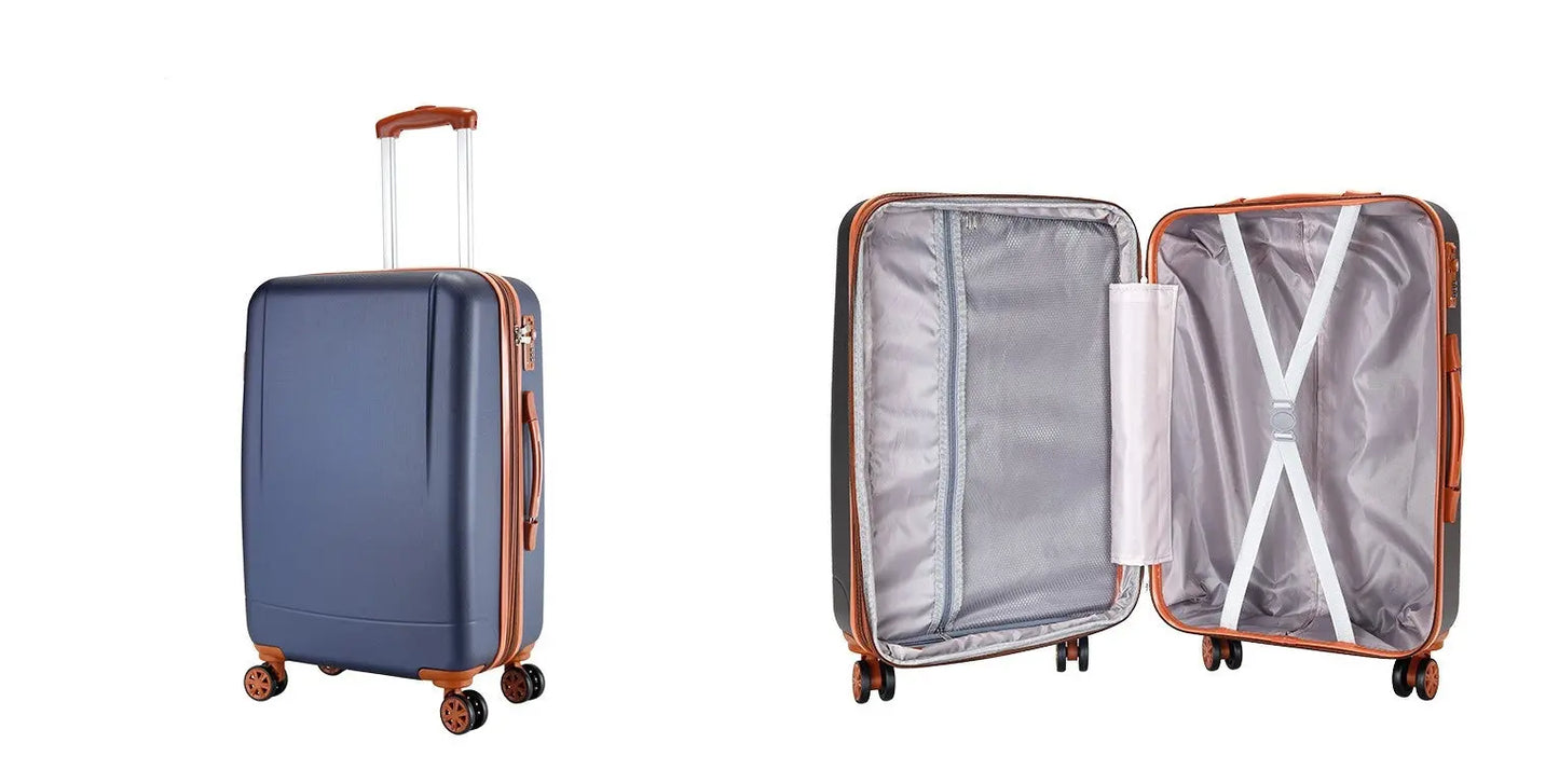 Milano elite 3pc abs luggage suitcase luxury hard case shockproof travel set Milano Decor