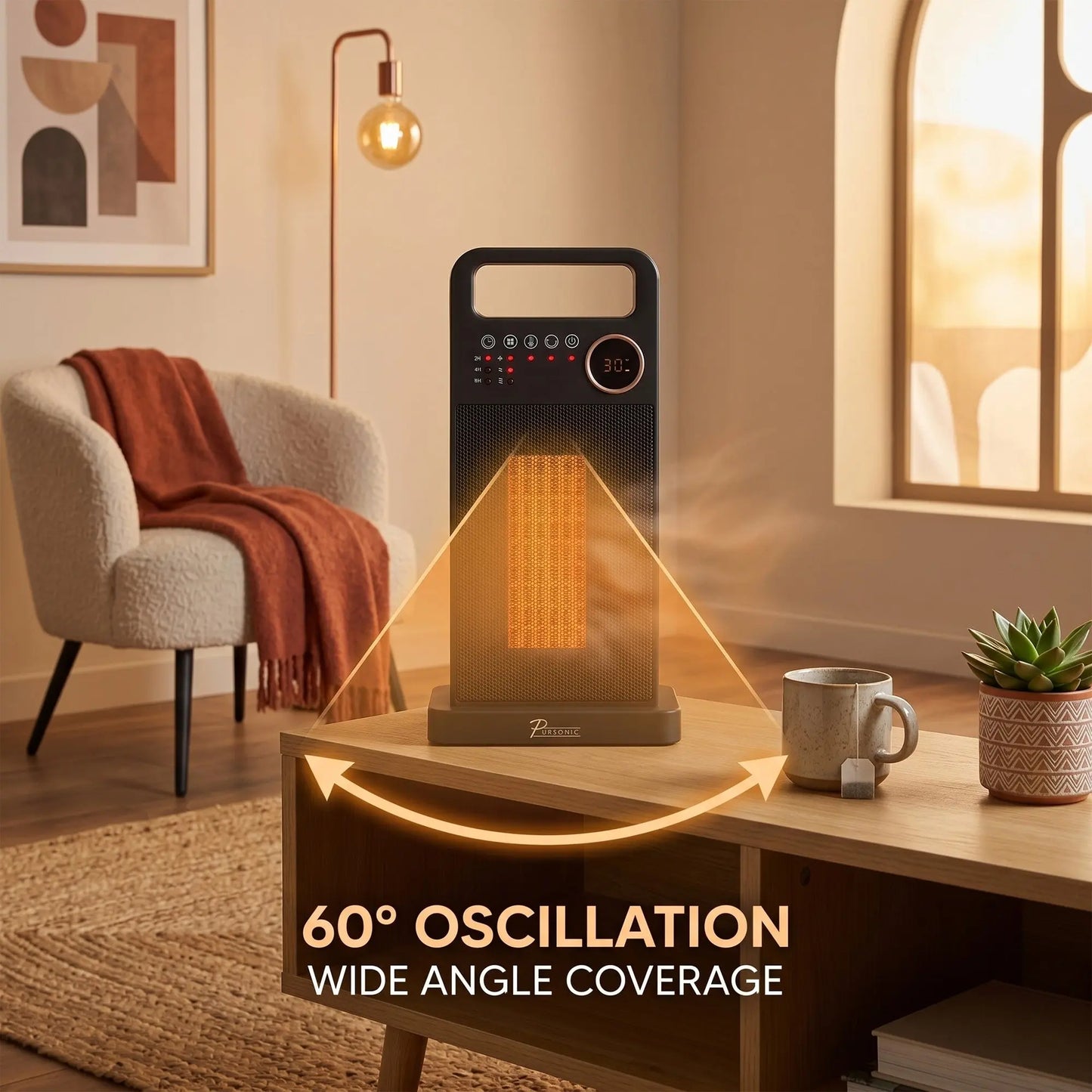 Pursonic Digital Oscillating Tower Heater Myzenhome