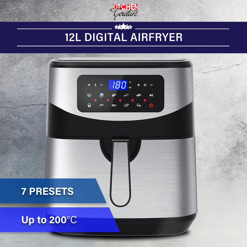 Kitchen Couture 12 Litre Air Fryer Multifunctional LCD One Touch Display