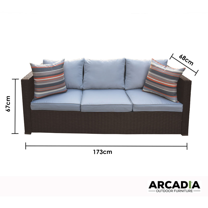 Arcadia Furniture Outdoor Rattan Sofa Lounge Set Home Garden Patio