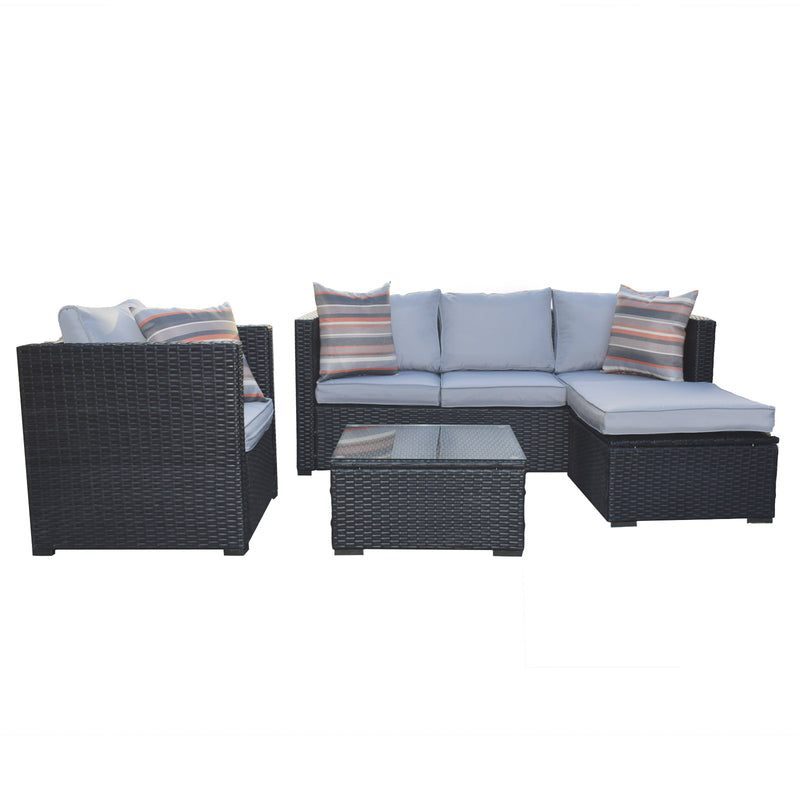 Arcadia Furniture Outdoor Rattan Sofa Lounge Set Home Garden Patio