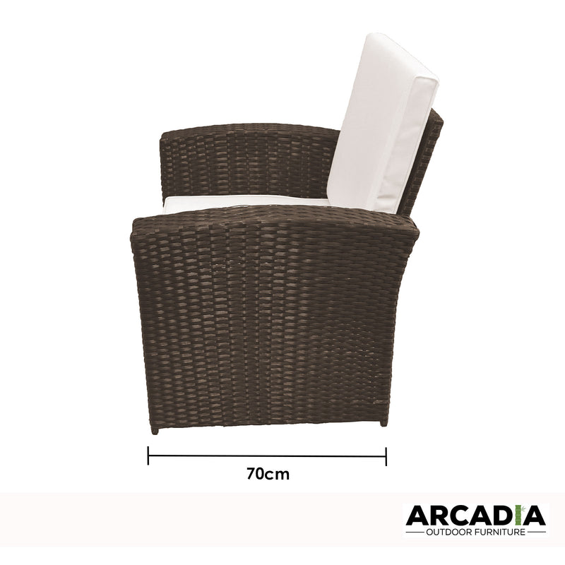 Arcadia Furniture Outdoor Sofa Lounge Set Wicker Rattan Garden