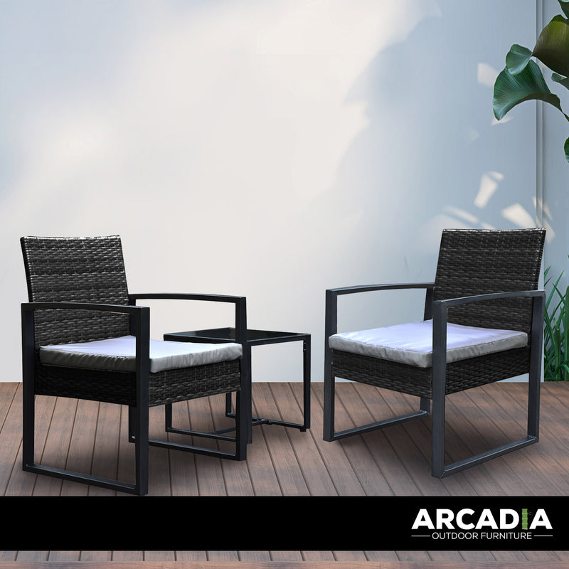 Arcadia Furniture Outdoor Wicker Rattan Patio Set Garden Patio Home