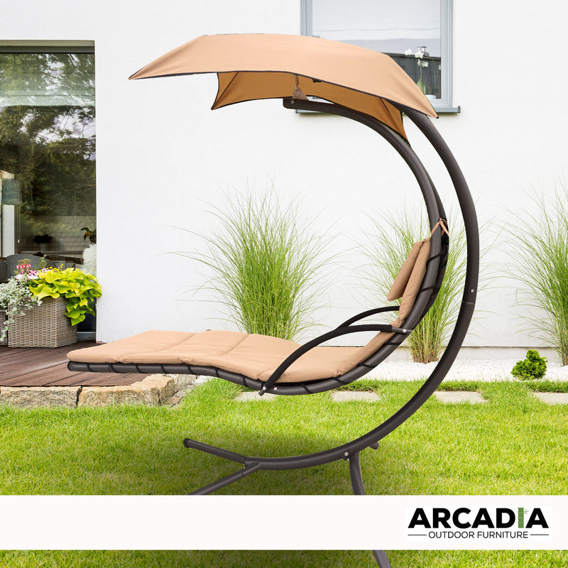 Arcadia Furniture Hammock Swing Chair Chaise Lounger Waterproof Outdoor