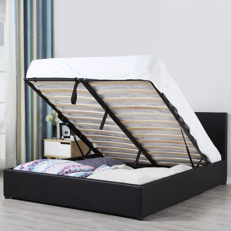 Milano Luxury Gas Lift Bed Frame And Headboard