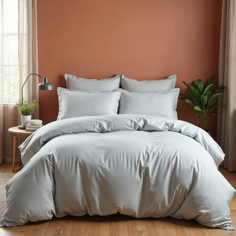 Balmain 1000 Thread Count Hotel Grade Bamboo Cotton Quilt Cover Pillowcases Set