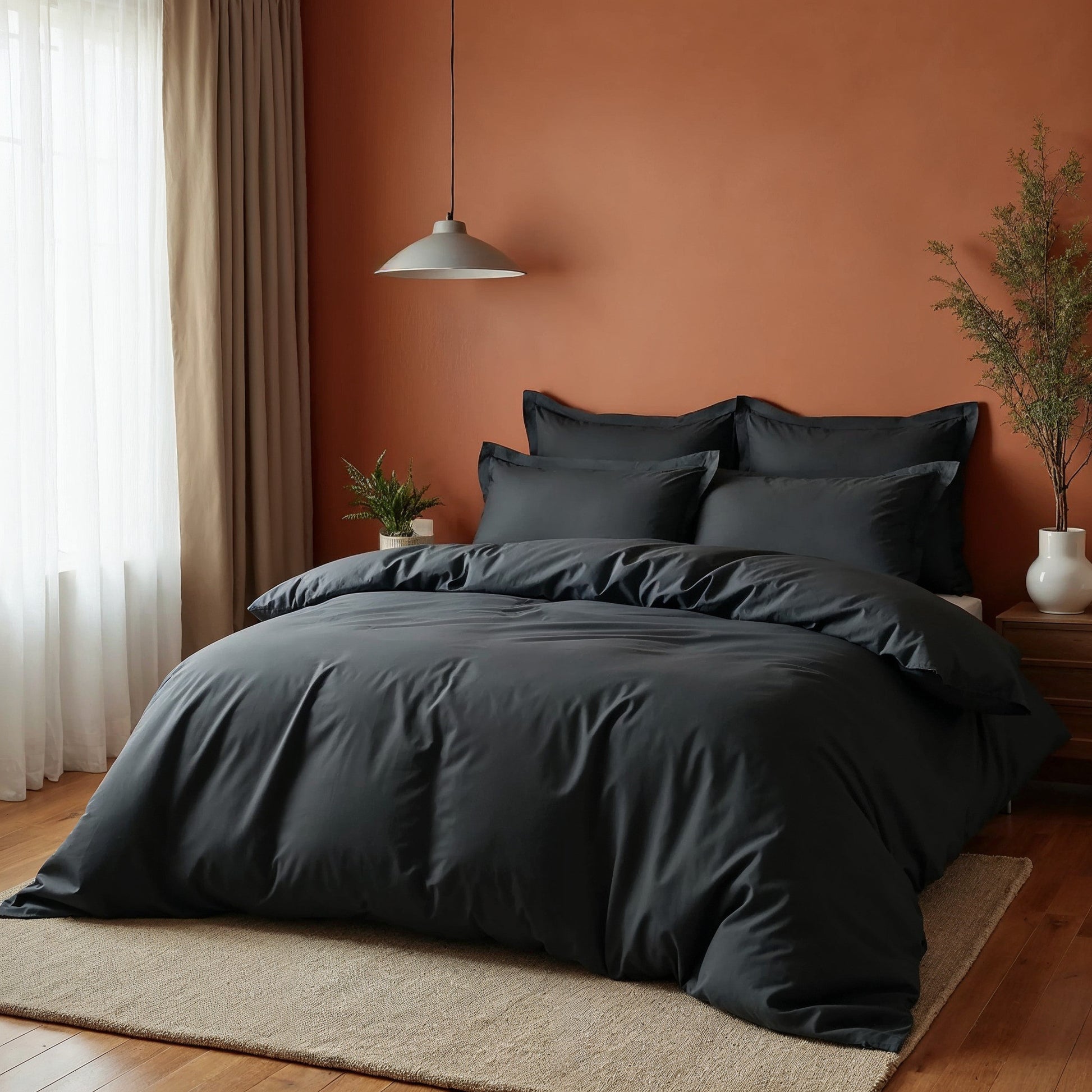 Balmain 1000 Thread Count Hotel Grade Bamboo Cotton Quilt Cover Pillowcases Set - Myzenhome