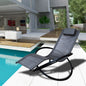 Arcadia Furniture Zero Gravity Portable Foldable Rocking Chair Recliner Lounge - Myzenhome