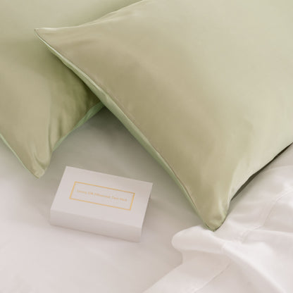 Royal Comfort Mulberry Soft Silk Hypoallergenic Pillowcase Twin Pack - Myzenhome