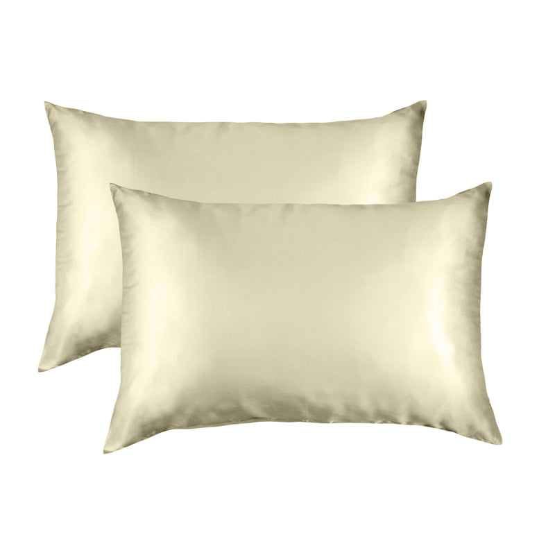 Royal Comfort Mulberry Soft Silk Hypoallergenic Pillowcase Twin Pack