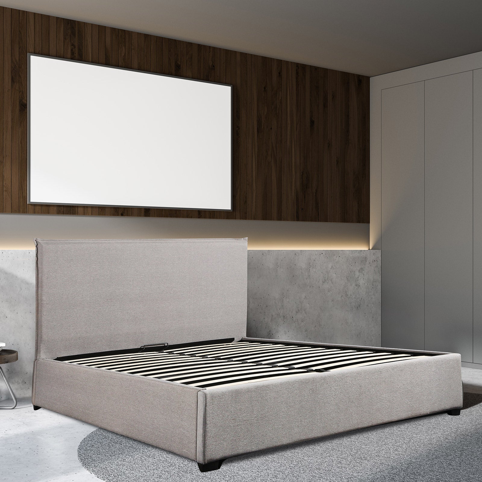 Milano Decor Phoenix Gas Lift Storage Bed - Myzenhome