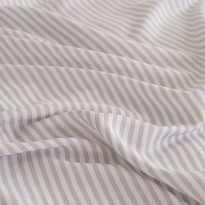 Royal Comfort Stripes Linen Blend Sheet Set Bedding Luxury Breathable Ultra Soft - Myzenhome