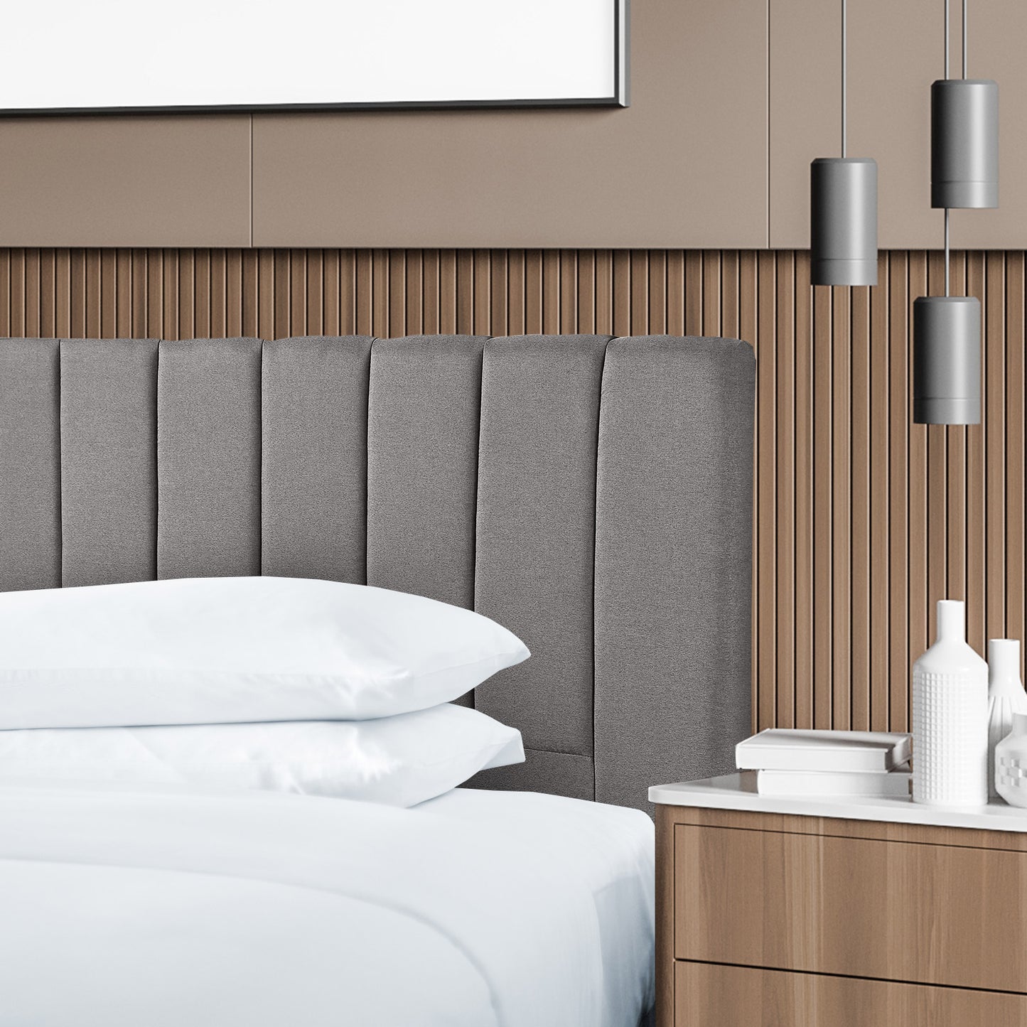 Milano Decor Valencia Bed Head Headboard Bedhead Upholstered - Myzenhome