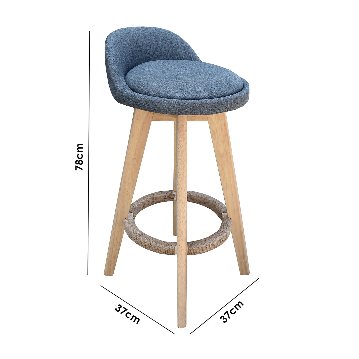 Milano Decor Phoenix Barstool Chairs Kitchen Dining Chair Bar Stool - Myzenhome