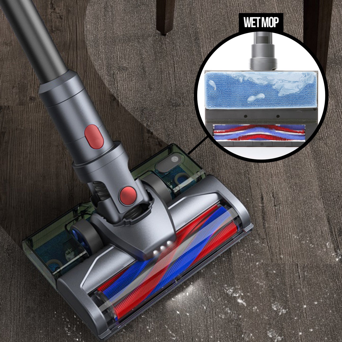 MyGenie H20 PRO Wet Mop 2-IN-1 Cordless Stick Vacuum Cleaner Handheld Recharge - Myzenhome