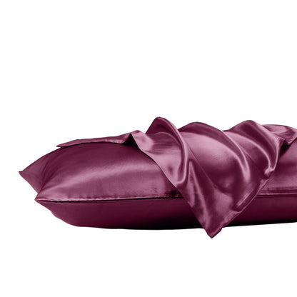 Royal Comfort Satin Sheet Set 3 Piece Fitted Sheet Pillowcase Soft Silky Smooth - Myzenhome