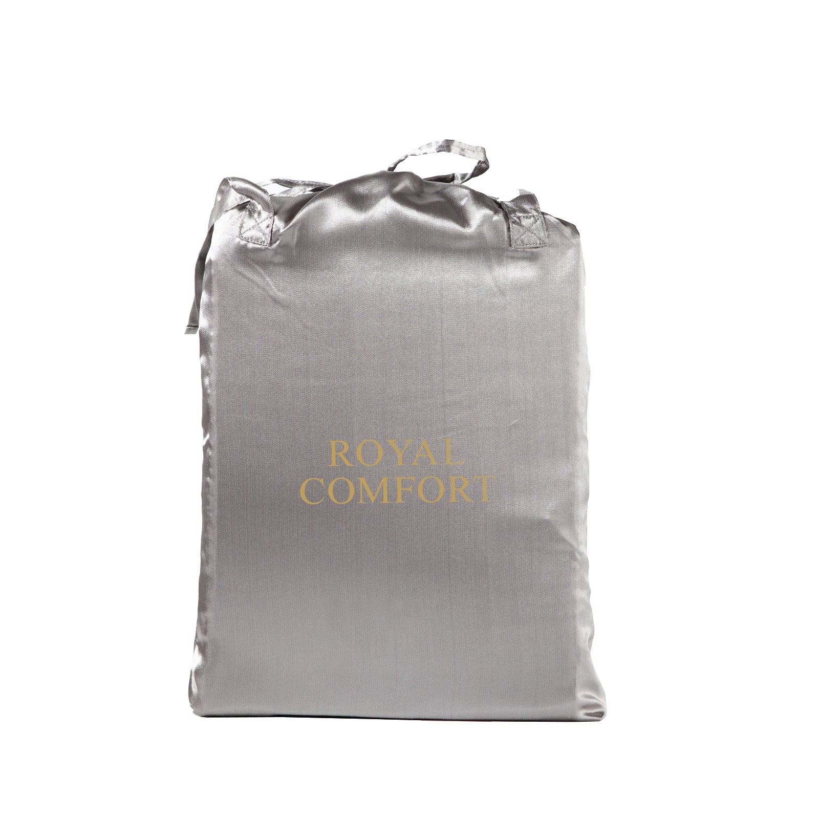 Royal Comfort Satin Sheet Set 3 Piece Fitted Sheet Pillowcase Soft Silky Smooth - Myzenhome