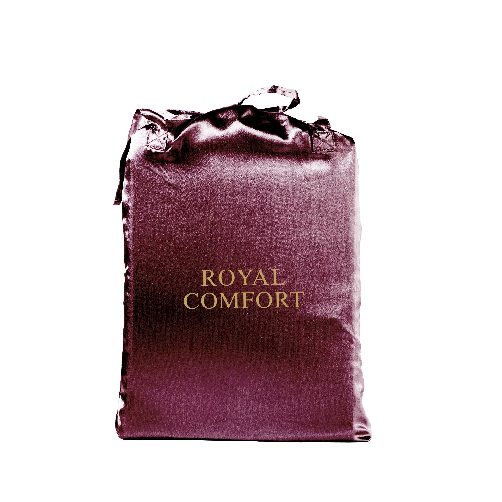 Royal Comfort Satin Sheet Set 4 Piece Fitted Flat Sheet Pillowcases Silky Smooth - Myzenhome