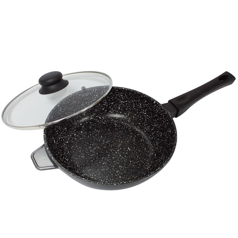 Stonewell Deep Pan 28cm With Lid Non Stick Cookware Kitchen