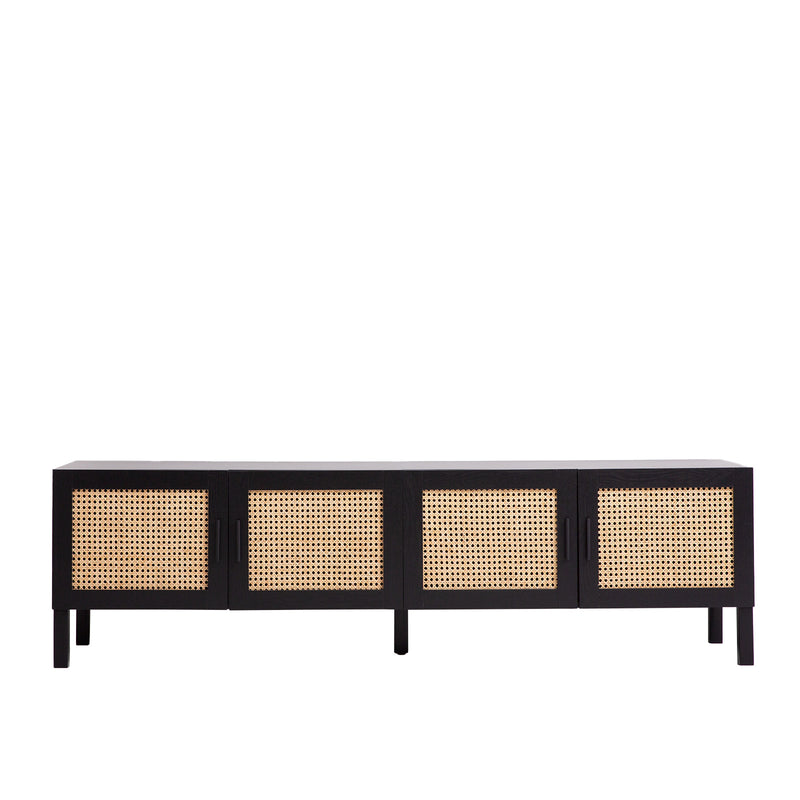 Casa Decor Tulum Rattan Entertainment Unit TV Stand Cabinet Storage