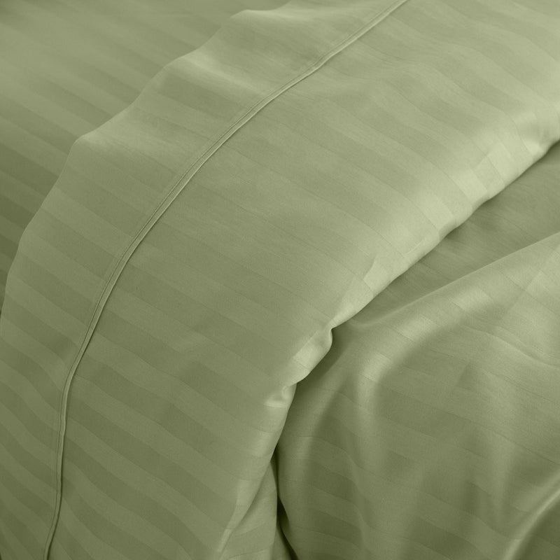 Kensington 1200 Thread Count 100% Cotton Sheet Set Stripe Hotel Grade