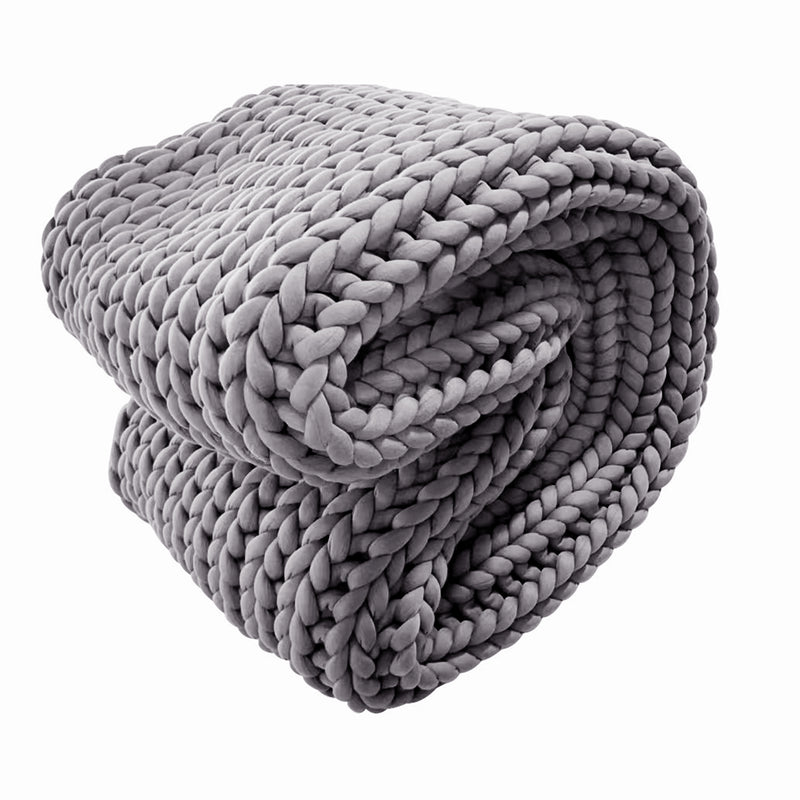 Royal Comfort Chunky Hand Knit Thick Weighted Blanket Plush 6.3KG