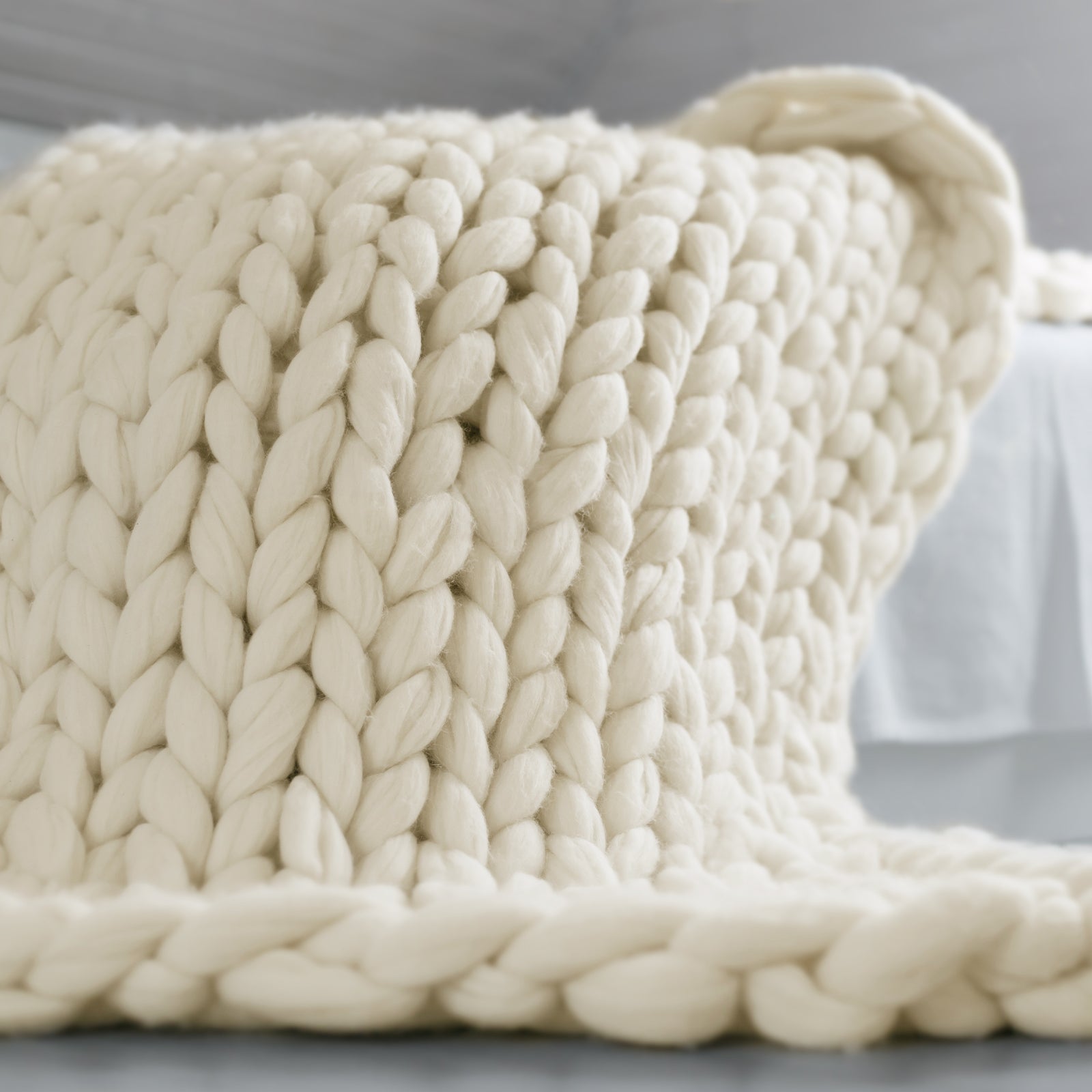 Royal Comfort Chunky Hand Knit Thick Weighted Blanket Plush 6.3KG - Myzenhome