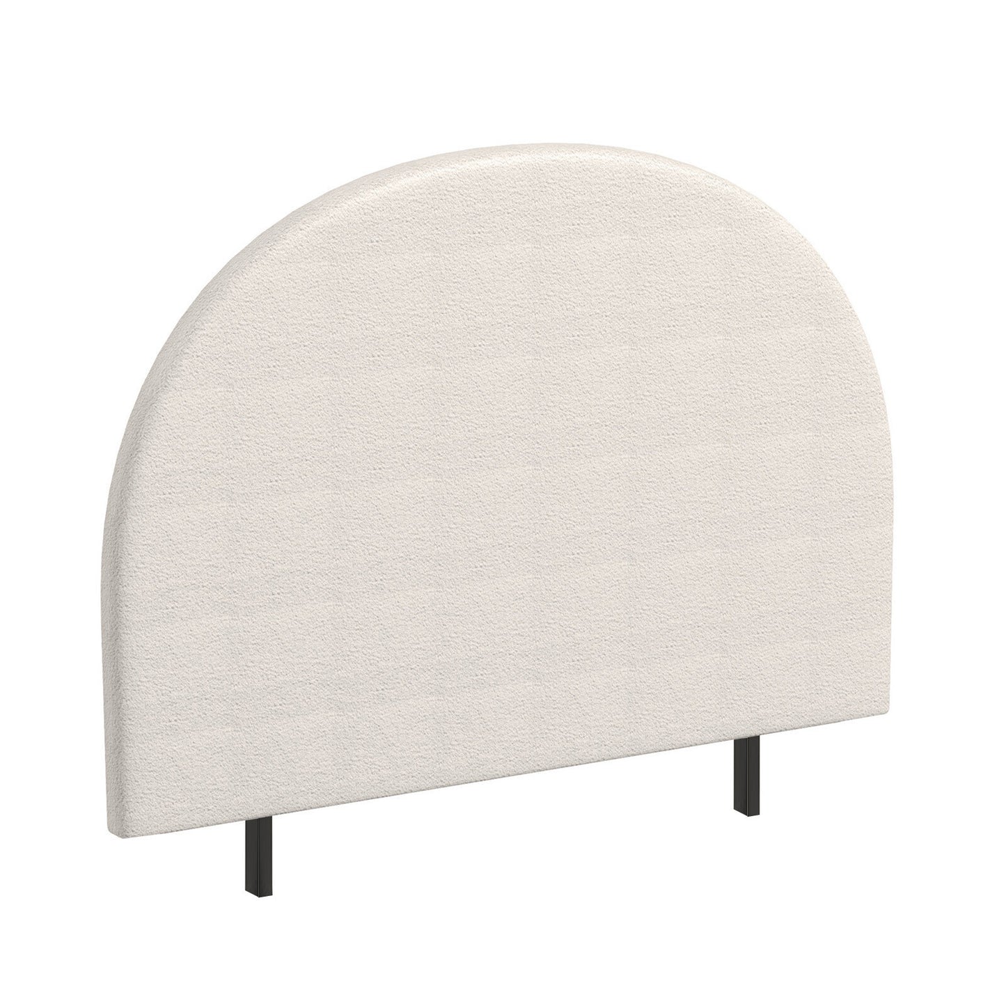 Milano Decor Ariana Curved Boucle Bedhead Headboard Upholstered Cushioned - Myzenhome