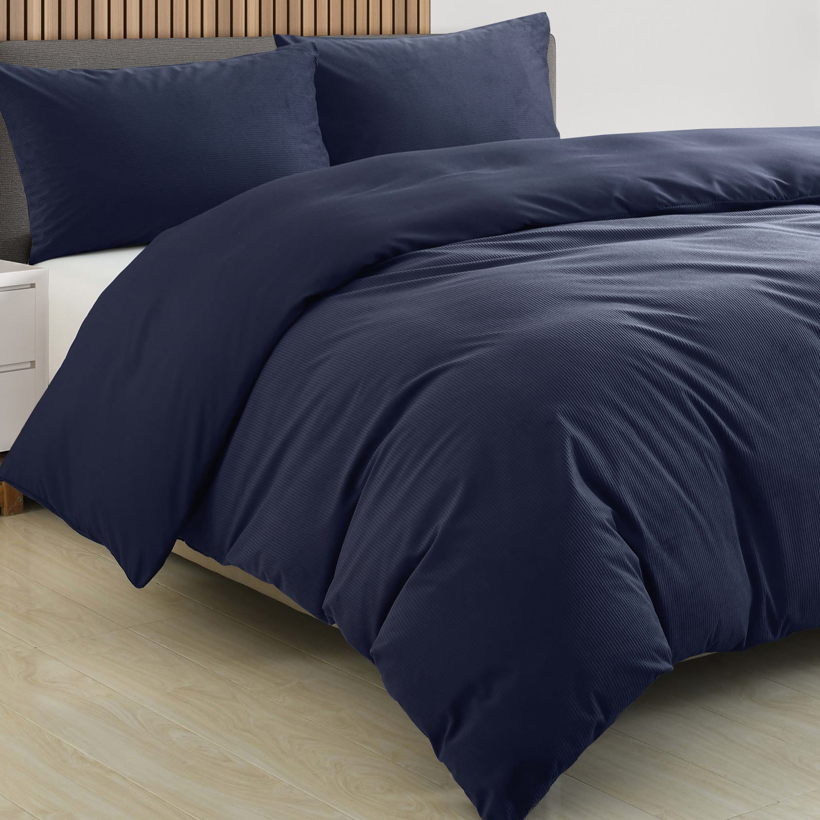 Royal Comfort Velvet Corduroy Quilt Cover Set Super Soft Luxurious Warmth - Myzenhome