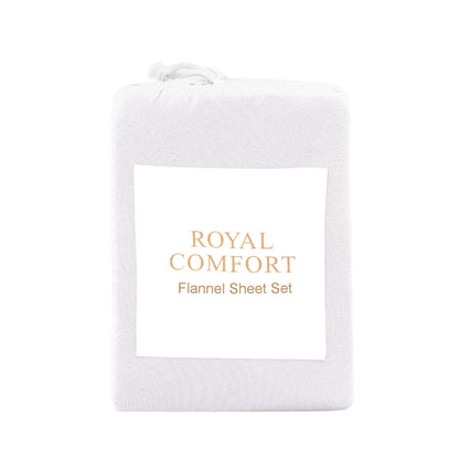 Royal Comfort Fleece Flannel Sheet Set Ultra Soft Warm Winter Thermal Bedding - Myzenhome