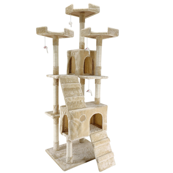 4Paws Cat Tree Scratching Post House Furniture Bed Luxury Plush Play