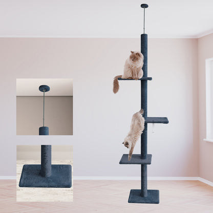 4Paws Cat Tree Scratching Post House Furniture Bed Luxury Plush - Myzenhome