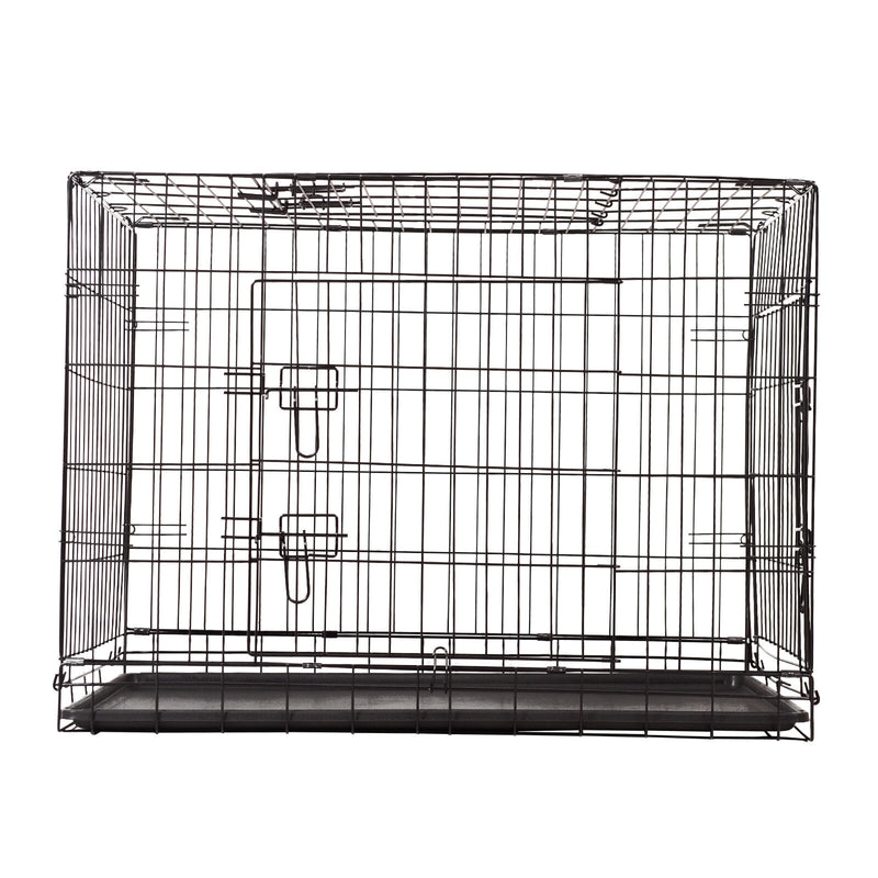 4Paws Dog Cage Pet Crate Cat Puppy Metal Cage ABS Tray Foldable Portable