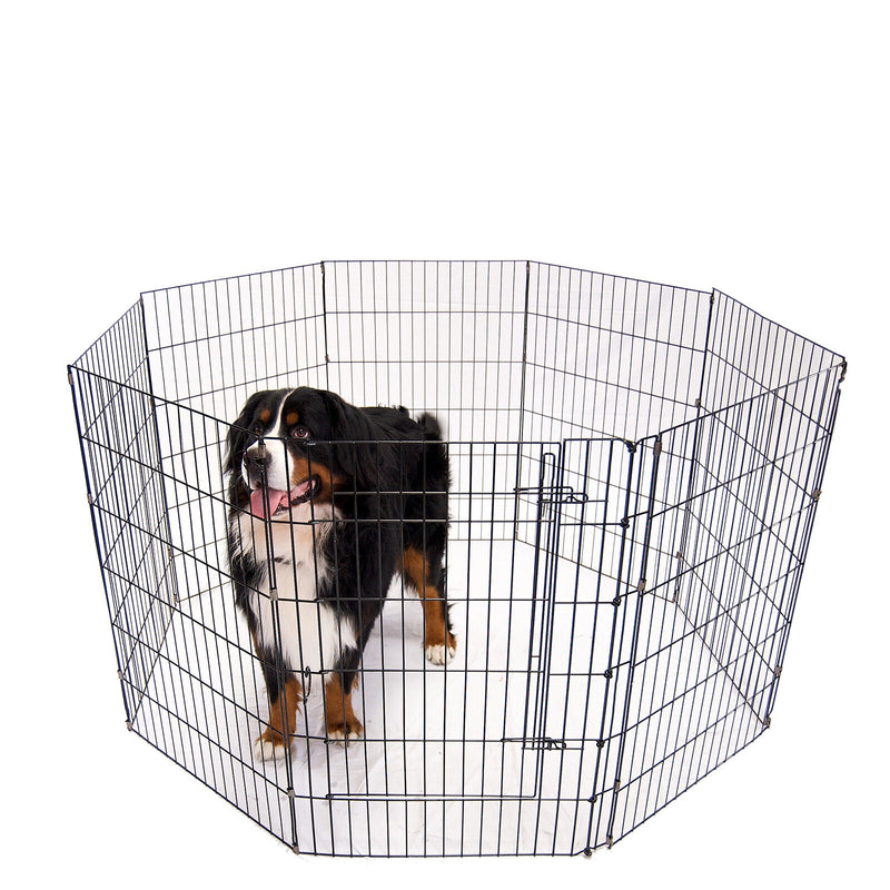 4Paws 8 Panel Playpen Puppy Exercise Fence Cage Enclosure Pets