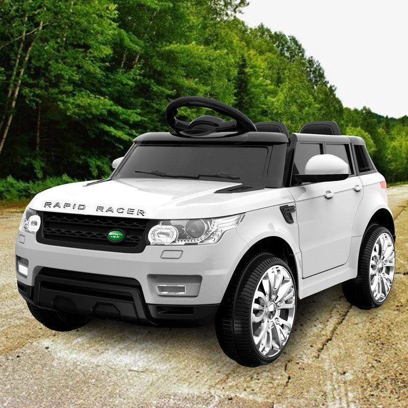 Range Rover Replica Electric 12V Kids Ride On Car White - Myzenhome