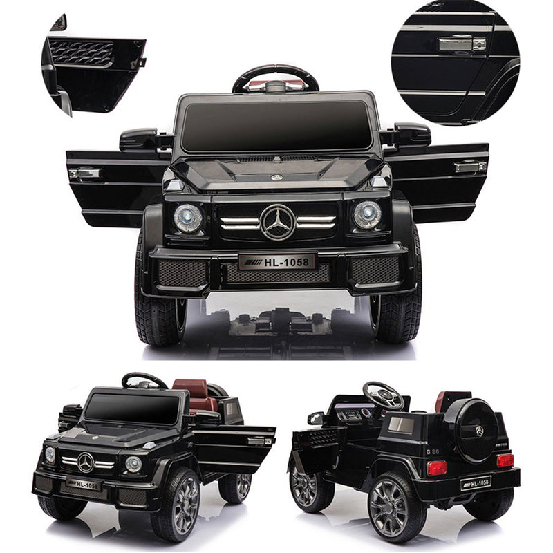 Mercedes Benz Replica Electric 12V Kids Ride On Car Black - Myzenhome