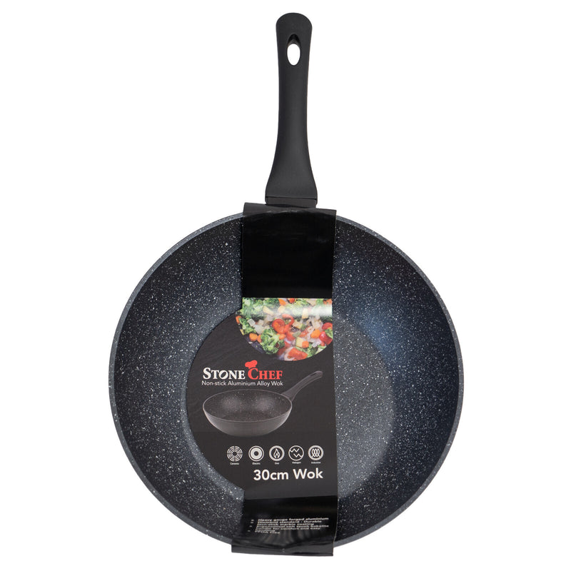 Stone Chef Forged Wok Non Stick Cookware Kitchen