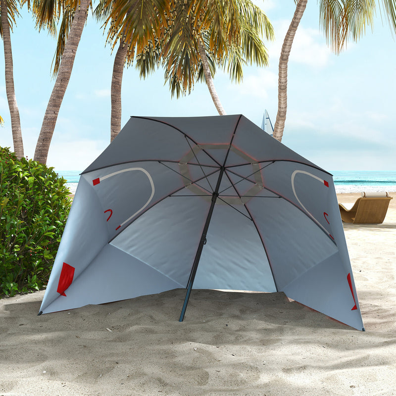 Havana Outdoors Beach Umbrella Tent 2.4M Outdoor Garden Beach Portable Shade