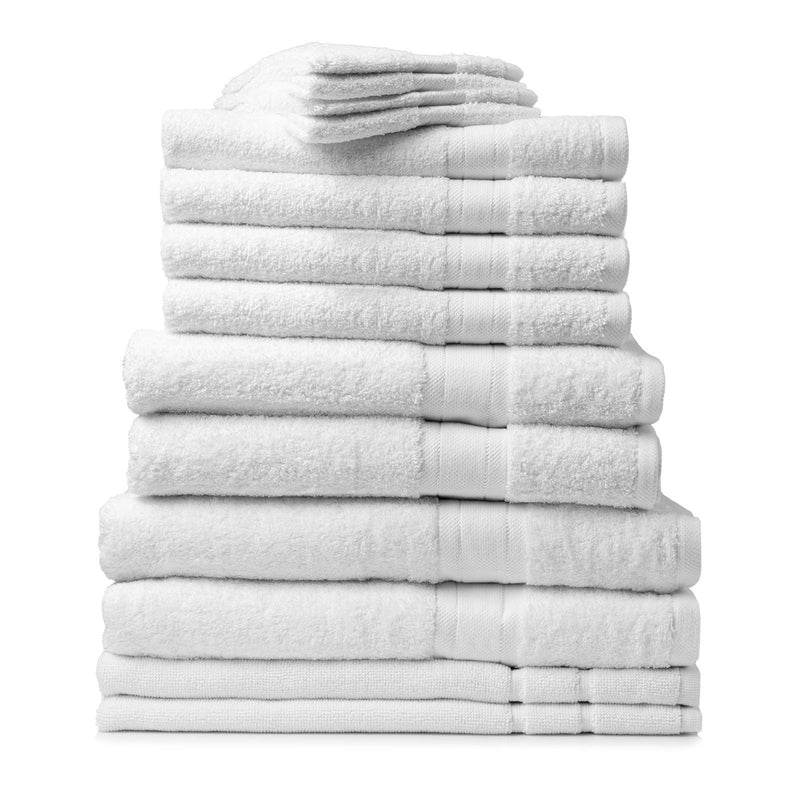 Royal Comfort 14 Piece Towel Set Mirage 100% Cotton Luxury Plush