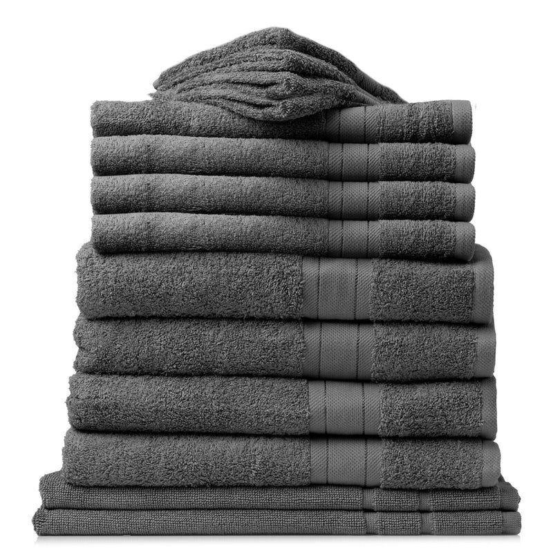 Royal Comfort 14 Piece Towel Set Mirage 100% Cotton Luxury Plush