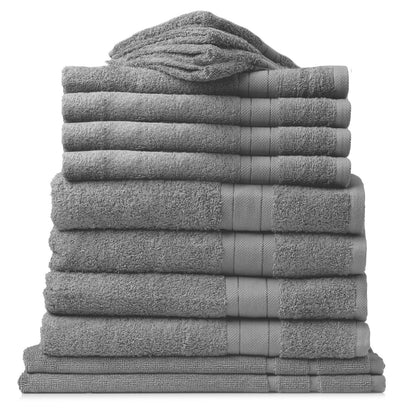 Royal Comfort 14 Piece Towel Set Mirage 100% Cotton Luxury Plush - Myzenhome