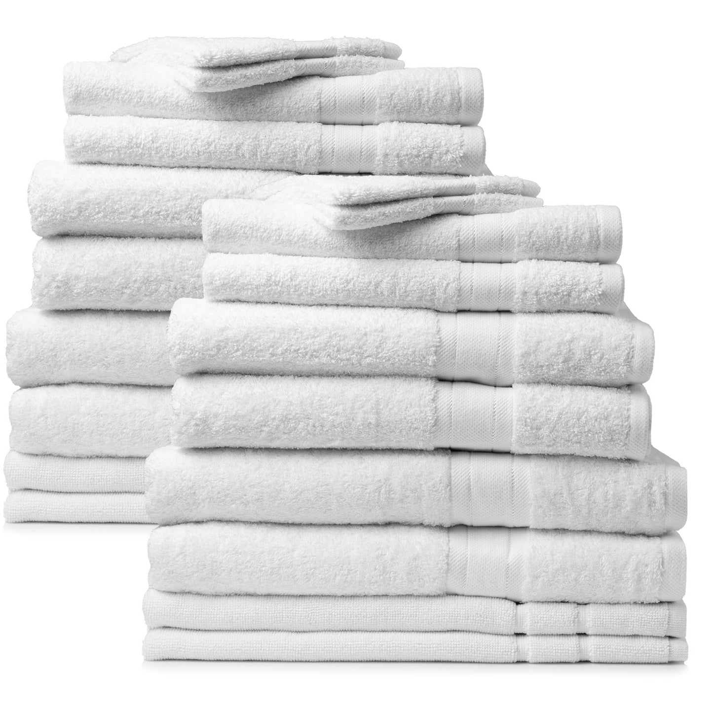 Royal Comfort 20 Piece Towel Set Regency 100% Cotton Luxury Plush - Myzenhome