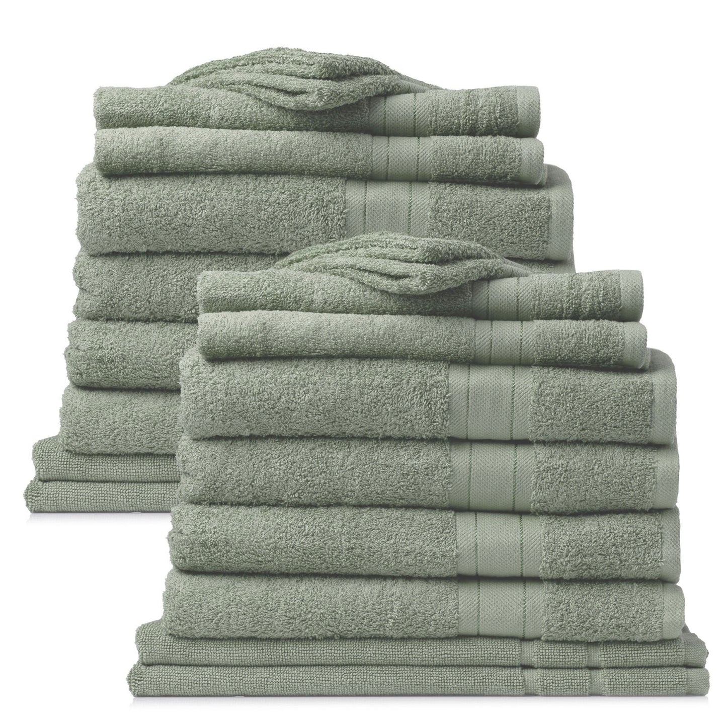 Royal Comfort 20 Piece Towel Set Regency 100% Cotton Luxury Plush - Myzenhome