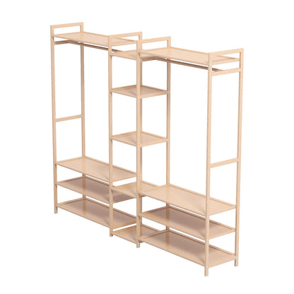 Milano Decor Multifunctional Bamboo Clothes Rack Storage Stand Organiser - Myzenhome