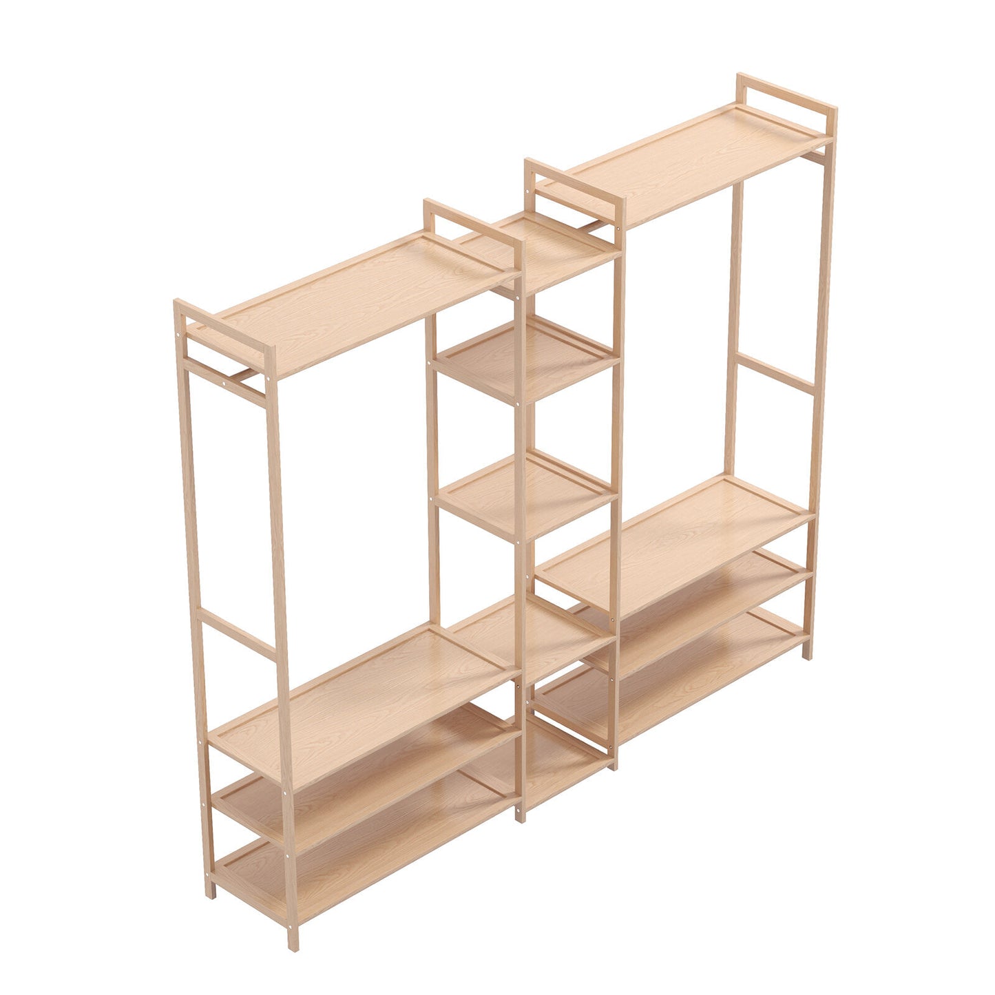 Milano Decor Multifunctional Bamboo Clothes Rack Storage Stand Organiser - Myzenhome