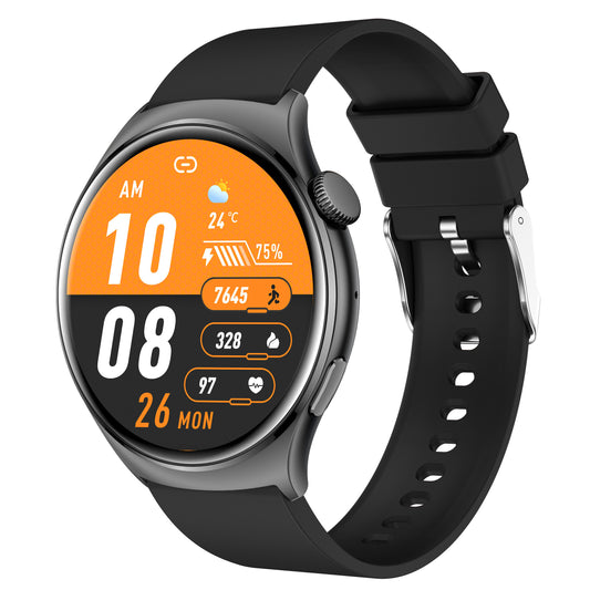 FitSmart Fusion 37mm Smartwatch AMOLED Display GPS Bluetooth Connectivity - Myzenhome