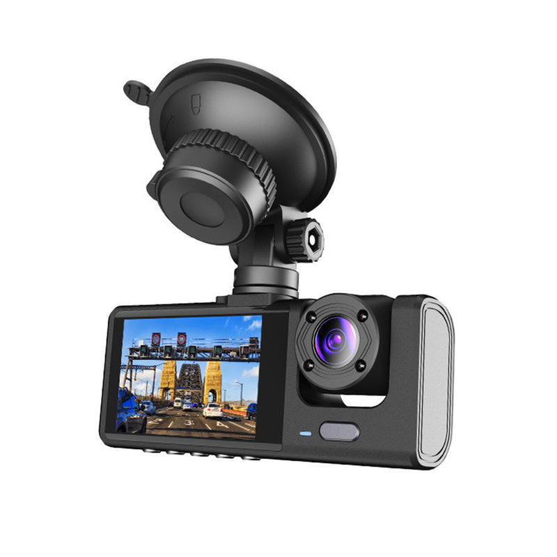 I-Hawk Defender Dual Dash Camera Full HD 1080p G-Sensor Loop Recording Black