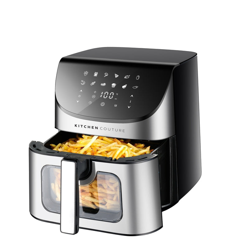 Kitchen Couture 8 Litre Air Fryer Clearview Stainless Steel Viewing Window - Myzenhome